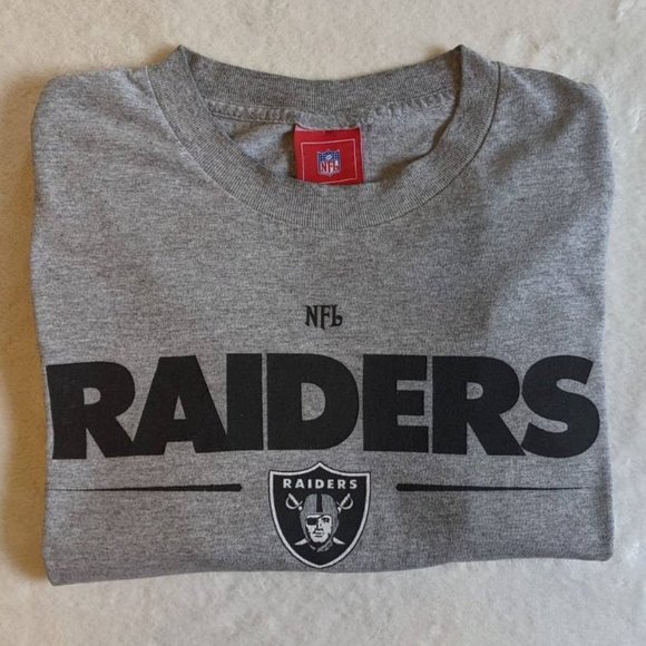 NFL Other - Offical NFL Raiders Footbal T-Shirt in Gray (L)